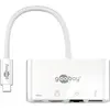 Image de Goobay Adaptateur multiports (USB-C), Station d’accueil + hub USB, Blanc