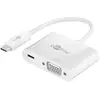 Image de Goobay USB Typ C   HDMI (Typ A) (USB-C, 3 ports), Station d'accueil + hub USB, Blanc