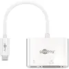 Image de Goobay USB Typ C   DVI (USB-C, 19 cm), Adaptateur données + vidéo, Blanc