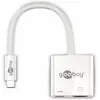 Image de Goobay Adaptateur USB C (HDMI, USB-C, 14.50 cm), Adaptateur données + vidéo, Blanc