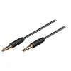 Image de goobay AVK 182-0150 mini - Câble audio - mini jack 4 pôles mâle pour mini jack 4 pôles mâle - 1.5 m - noir