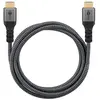 Image de Goobay Câble HDMI haute vitesse avec Ethernet, 15 m, Sharkskin Grey (15 m), Câble vidéo, Noir, Gris, Argent