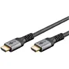 Image de Goobay HDMI   HDMI (3 m), Câble vidéo, Noir, Gris, Argent