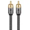 Image de GOOBAY Câble audio numérique rca coaxial subwoofer nylon tressé 3m