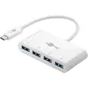 Image de Goobay Multiport USB-C quadruple (USB-C, 4 ports), Station d'accueil + hub USB, Blanc