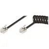 Image de Goobay Câble spiralé du combiné téléphonique CCA RJ10 plug > RJ10 plug, Téléphone : accessoires