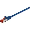 Image de Goobay CAT 6 Câble patch, S/FTP (PiMF), bleu, 3 m (S/FTP, CAT6, 3 m), Câble réseau