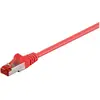 Image de Goobay CAT 6 câble patch, S/FTP (PiMF), rouge, 10 m (S/FTP, CAT6, 10 m), Câble réseau
