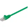 Image de Goobay CAT 5e Câble patch, U/UTP, vert, 5 m (U/UTP, CAT5e, 5 m), Câble réseau