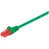 Image de Goobay Câble patch CAT 6, U/UTP, vert, 1 m (U/UTP, CAT6, 1 m), Câble réseau