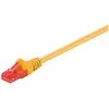 Image de Goobay CAT 6 Câble patch, U/UTP, jaune, 10 m (U/UTP, CAT6, 10 m), Câble réseau