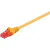 Image de Goobay Câble patch CAT 6, U/UTP, jaune, 2 m (U/UTP, CAT6, 2 m), Câble réseau