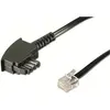 Image de Goobay Câble de raccordement TAE-F (Universal-Pin Out), noir, 3 m, Téléphone : accessoires