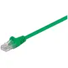 Image de Goobay CAT 5e Câble patch, U/UTP, vert, 0.25 m (U/UTP, CAT5e, 0.25 m), Câble réseau