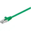 Image de Goobay CAT 5-025 FTP VERT (F/UTP, CAT5e, 0.25 m), Câble réseau
