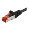 Image de goobay - Câble réseau - RJ-45 (M) pour RJ-45 (M) - 3 m - pairs in metal foil (PiMF) - CAT 6 - sans halogène, moulé - noir