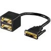 Image de Goobay Dvi   VGA (VGA, 15 cm), Adaptateur données + vidéo, Noir