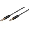 Image de Goobay Câble de connexion audio AUX, 3,5 mm stéréo 3 pôles, slim, CU (0.50 m, Câble AUX), Câble audio