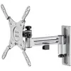Image de Goobay Support TV mural Caravan FULLMOTION M, Argent (Mur, 15 kg, 13" - 43"), Support mural pour TV, Argent