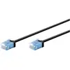 Image de Goobay Câble patch CAT 6A ultra flexible, slim, U/UTP, noir (U/UTP, CAT6a, 10 m), Câble réseau