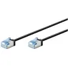 Image de Goobay Câble patch CAT 6A ultra flexible, slim, U/FTP, noir (U/FTP, CAT6a, 10 m), Câble réseau