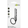 Image de Goobay Slim 4-Port USB-Hub, USB-C auf USB-C/USB-A, USB 3.2 (USB-C, 4 ports), Station d’accueil + hub USB, Gris