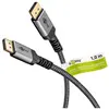Image de Goobay Câble DisplayPort (1 m), Câble vidéo, Gris