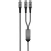 Image de Goobay 2en1 (1.50 m, USB 2.0, 60 W), Câble USB