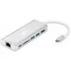 Image de Goobay USB-C (USB-C, 5 ports), Station d’accueil + hub USB, Argent