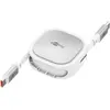 Image de Goobay Selbstaufrollendes USB-C-Kabel, 1 m, weisssilber (1 m, USB 2.0, 15 W), Câble USB