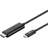 Image de Goobay USB C   HDMI (1.80 m), Câble vidéo, Noir