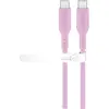 Image de Goobay USB-C-Silikonkabel, 1,5 m, Pink (1.50 m, USB 2.0, 60 W), Câble USB