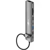 Image de Goobay Slim 8-Port USB-Hub mit HDMI und RJ45, 5 Gbit/s (USB-C, 8 ports), Station d'accueil + hub USB, Argent