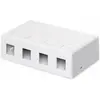 Image de Goobay Boîtier vide Keystone 4 ports (Boîtier), Accessoires électroniques + boîtier, Blanc