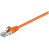 Image de Goobay CAT 5e Câble patch, F/UTP, orange, 0.25 m (F/UTP, CAT5e, 0.25 m), Câble réseau