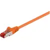 Image de Goobay CAT 6 Câble patch, S/FTP (PiMF), orange, 0.5 m (S/FTP, CAT6, 0.50 m), Câble réseau
