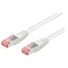 Image de goobay - Câble réseau - RJ-45 (M) pour RJ-45 (M) - 5 m - pairs in metal foil (PiMF) - CAT 6 - sans halogène, moulé - blanc