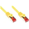 Image de Goobay CAT 6 Câble patch, S/FTP (PiMF), jaune, 1 m (PiMF, S/FTP, CAT6, 1 m), Câble réseau