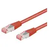 Image de Goobay Wentronic Câble patch CAT 6, S/FTP (PiMF), rouge, 5 m (S/FTP, CAT6, 5 m), Câble réseau