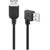 Image de Goobay Câble de rallonge USB 2.0 à haut débit, noir, 0,15 m (0.15 m, USB 2.0), Câble USB