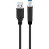 Image de Goobay USB A - USB B (0.25 m, USB 3.2 Gen 1, 15 W), Câble USB