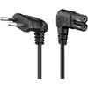 Image de Goobay CEE 7/16   C7 (2 m), Câble d'alimentation, Noir
