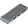 Image de Terratec Connect C7 CardReader (Port de connexion (propriétaire), 3 ports), Station d’accueil + hub USB, Noir