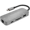 Image de Terratec Connect C8 (Port de connexion (propriétaire), 7 ports), Station d’accueil + hub USB, Gris