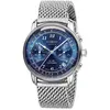 Image de Zeppelin, Montre, Montre homme LZ126 Los Angeles 7614M-3 Blue Quarter, Argent, Bleu, (Horloge analogique, 42 mm)