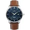 Image de Zeppelin, Montre, Atlantic 8442-3, Bleu, Argent, Marron, (Horloge analogique, 40 mm)