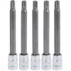 Image de KS Tools, Clé à douille + douilles, Jeu de douilles à embout 1/4"" spécial airbag, 5 pcs.