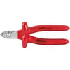 Image de KS Tools, Coupe-boulons + pince coupante diagonale, CLASSIC 1000V Pince coupante latérale d'électricien, 175mm (175 mm)