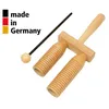 Image de Rohema Petit Agogo En Hêtre 2 Tons Avec Baguette - 3+ Percussions à main