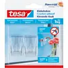 Image de tesa, Crochet adhésif + clou adhésif, Crochet adhésif pour verre, capacité de rétention de 1 kg, détachable sans trace & repositionnable